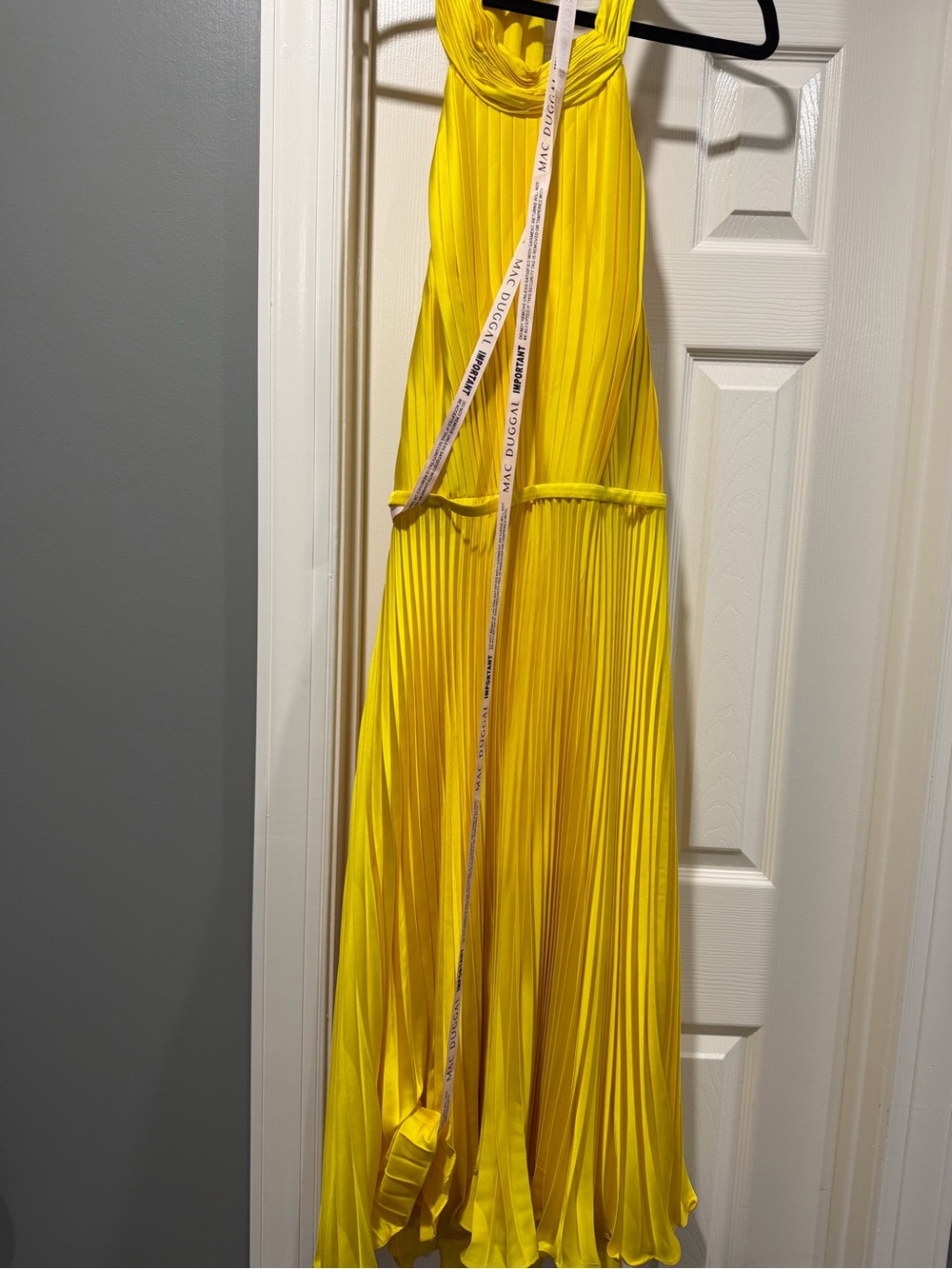 Elegant Strapless Yellow Dress - Picture 10 of 13